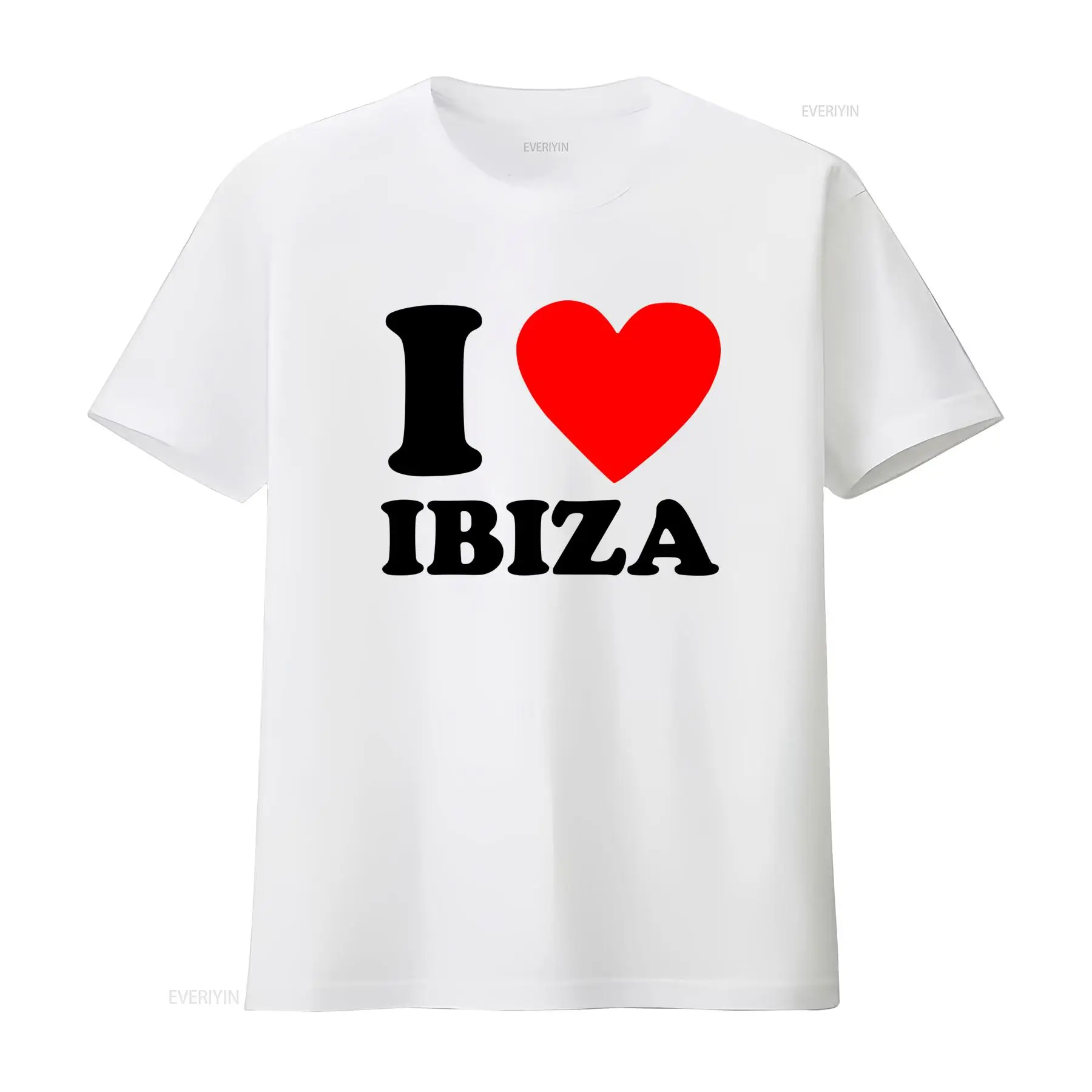 Vintage Fashion Jersey - Kaos Liburan I Love Heart Ibiza